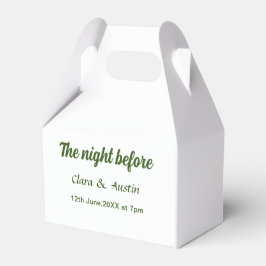 Caja Para Regalos Cena de ensayo la noche anterior simple mínimo m