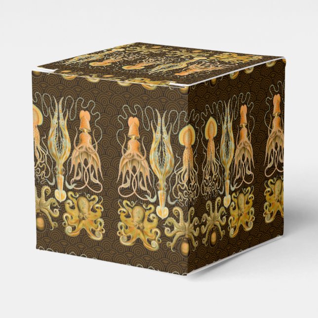 Caja Para Regalos Cephalopod Octopus Naturaleza marina de calamar (Costado Anverso)