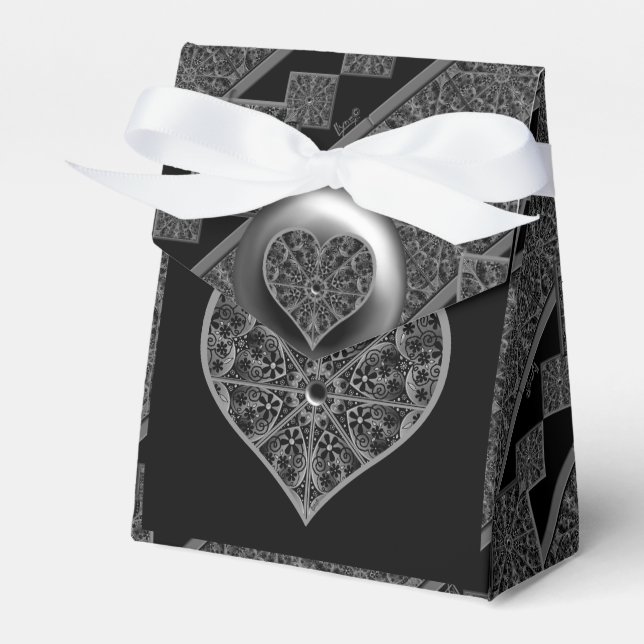 Caja Para Regalos Ceramic Lace Black (Front Side)