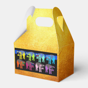 Caja Para Regalos Cerdo Chino Año Nuevo 2019 Pop Gold Favor Box