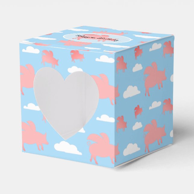Caja Para Regalos Cerdos voladores caprichosos (Anverso)