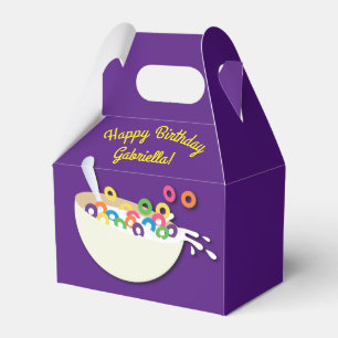 Caja Para Regalos Cereal Bowl Niños Sleepover Fiesta de Cumpleaños