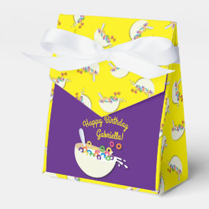 Caja Para Regalos Cereal Bowl Niños Sleepover Fiesta de Cumpleaños