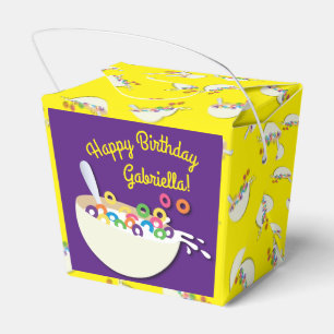 Caja Para Regalos Cereal Bowl Niños Sleepover Fiesta de Cumpleaños