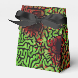 Caja Para Regalos Cerebros verdes sangrientos de Halloween