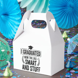 Caja Para Regalos Ceremonia de graduación divertida, graduado inteli