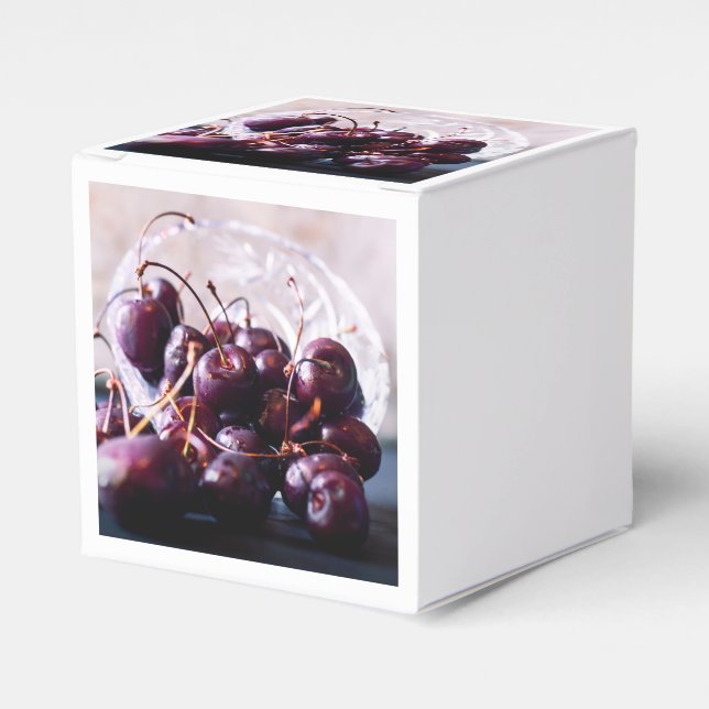 Caja Para Regalos Cerezas (Costado Anverso)
