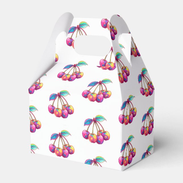 Caja Para Regalos Cerezas de colores (Front Side)