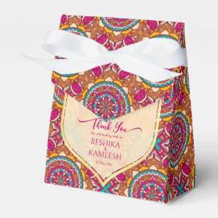 Caja Para Regalos Cerise mandala rangoli boda nombre personalizado
