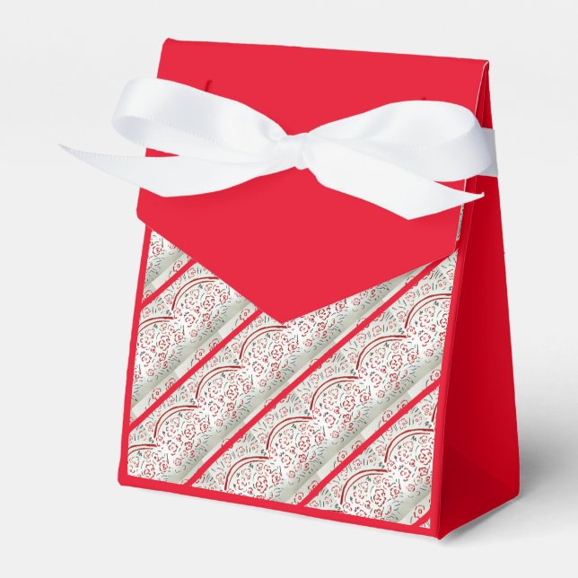 Caja Para Regalos Cesta roja con Navidades de mango (Front Side)