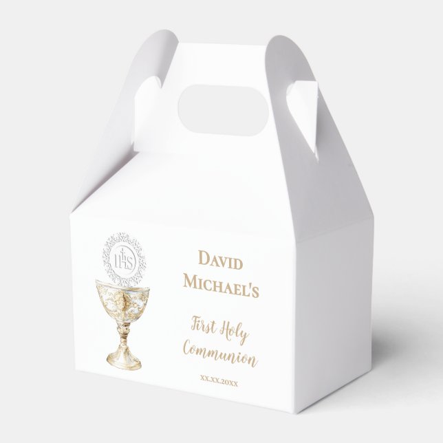 Caja Para Regalos Chalice Host First Holy Communion (Front Side)