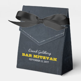 Caja Para Regalos Chalkboard Gold Bar Mitzvah Favor Box