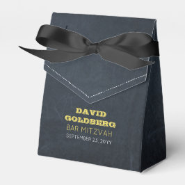 Caja Para Regalos Chalkboard Golden Bar Mitzvah Favor Box