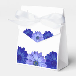 Caja Para Regalos Champán de boda floral azul