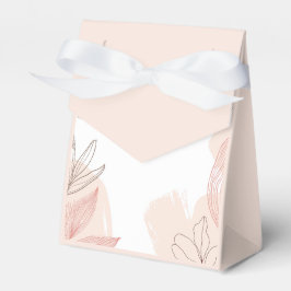 Caja Para Regalos Champán Rubor Pink - Floral de mano deslumbrada