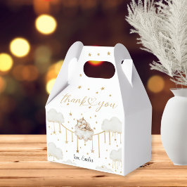 Caja Para Regalos Charming Neutral Owl and Stars Baby Shower