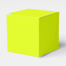 Caja Para Regalos chartreuse de neón verde, color sólido brillante f