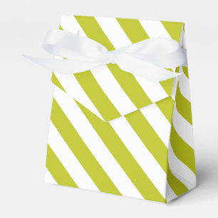 Caja Para Regalos Chartreuse rayado 