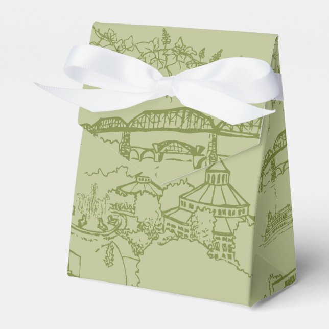 Caja Para Regalos Chattanooga Toile Green (Front Side)