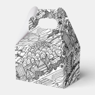 Caja Para Regalos Chattanooga Whimsy Black and White