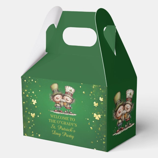 Caja Para Regalos Cheerful St. Patrick’s Day Party Illustration (Anverso)