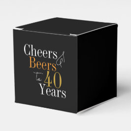 Caja Para Regalos Cheers and beers to 40 years 40th Birthday Party