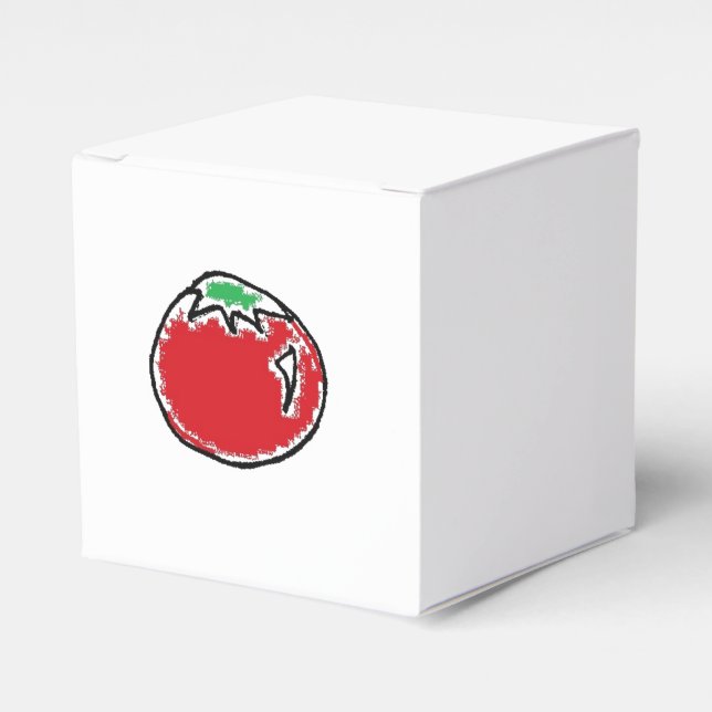 Caja Para Regalos Cheery Cherry Tomato Personalizado (Costado Anverso)