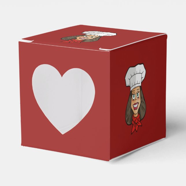 Caja Para Regalos Chef femenino (Anverso)