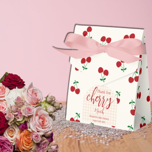 Caja Para Regalos Cherries Baby Shower (Subido por el creador)