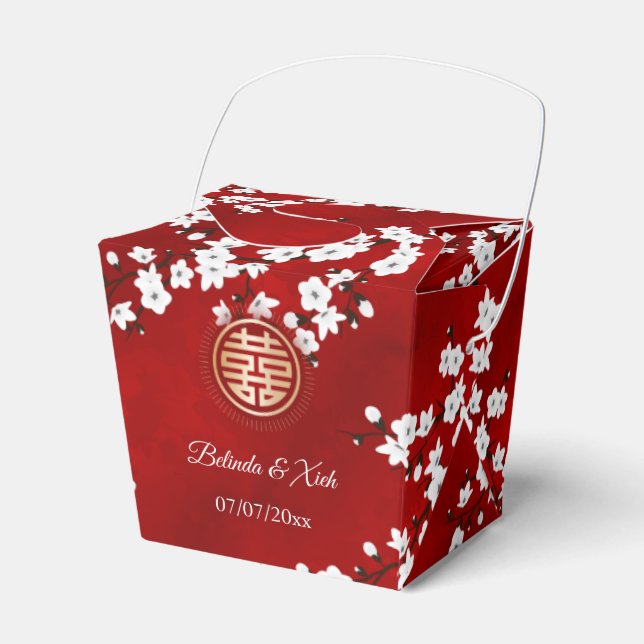 Caja Para Regalos Cherry Blossom Boda chino (Front Side)