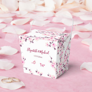 Caja Para Regalos Cherry Blossom Pink White Custom Wedding 
