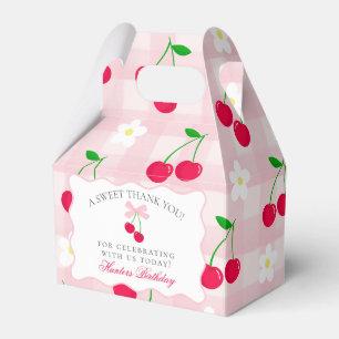 Caja Para Regalos Cherry Sweet Pink Coquette Bow Birthday Favor Box