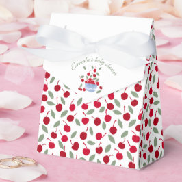 Caja Para Regalos Cherry Theme Watercolor Baby Shower