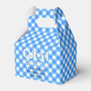 Caja Para Regalos CHex 6-PASTEL BLUE-PARTY FAVOR BOX, estilo gable