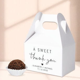 Caja Para Regalos Chic A Sweet Thank You Boda