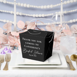 Caja Para Regalos Chic Black Bridal Shower Personalized Fortune