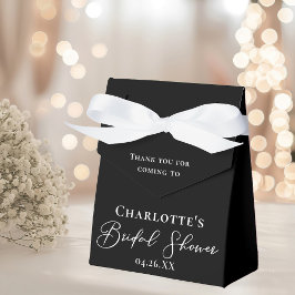 Caja Para Regalos Chic Black White Bridal Shower Personalized