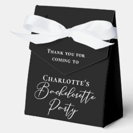 Caja Para Regalos Chic Black White Customized Bachelorette Party