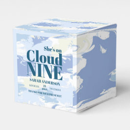 Caja Para Regalos Chic ducha de novia Nube nueve texturizada moderna