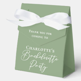 Caja Para Regalos Chic Sage Green Bachelorette Party Personalized