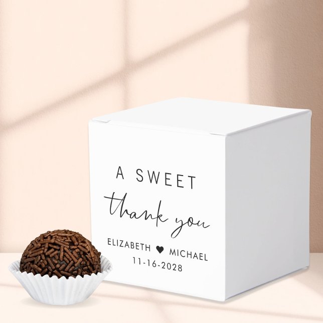 Caja Para Regalos Chic Un Dulce Agradecimiento Boda (Subido por el creador)