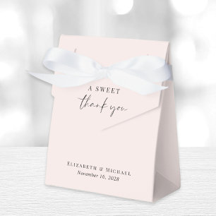 Caja Para Regalos Chic Un Dulce Agradecimiento Boda Rosa
