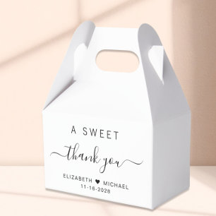 Caja Para Regalos Chic Una Dulce Agradecimiento Boda