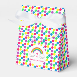 Caja Para Regalos Chica arcoiris Cualquier cumpleaños de edad