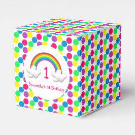 Caja Para Regalos Chica arcoiris Cualquier cumpleaños de edad