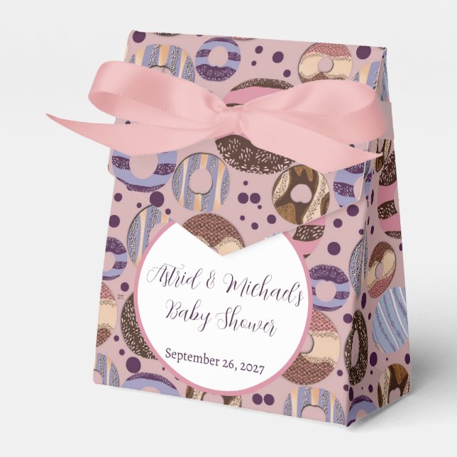 Caja Para Regalos Chica Baby Shower de Sweet Donuts (Front Side)