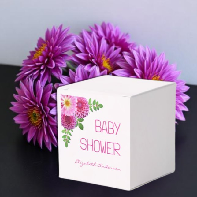 Caja Para Regalos Chica Baby Shower Pink Purple Dahlia (Subido por el creador)
