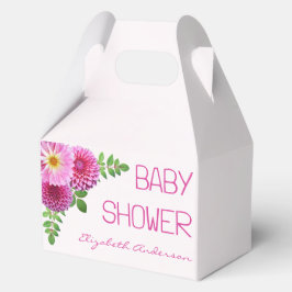 Caja Para Regalos Chica Baby Shower Pink Purple Dahlia
