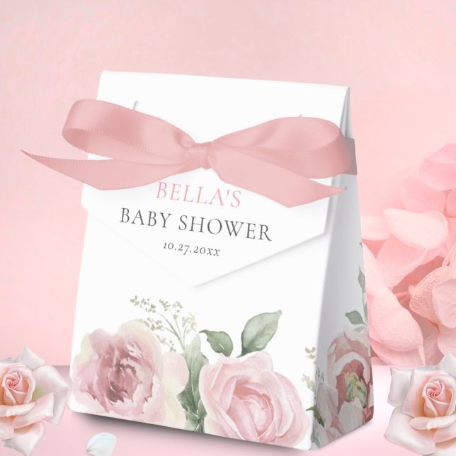 Caja Para Regalos Chica bebé en Bloom Baby Shower Gracias (Subido por el creador)
