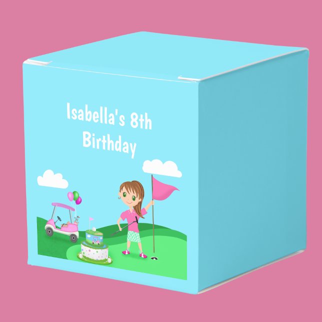 Caja Para Regalos Chica Chibi de Cumpleaños Fiesta de Golf Par-Tee (Subido por el creador)